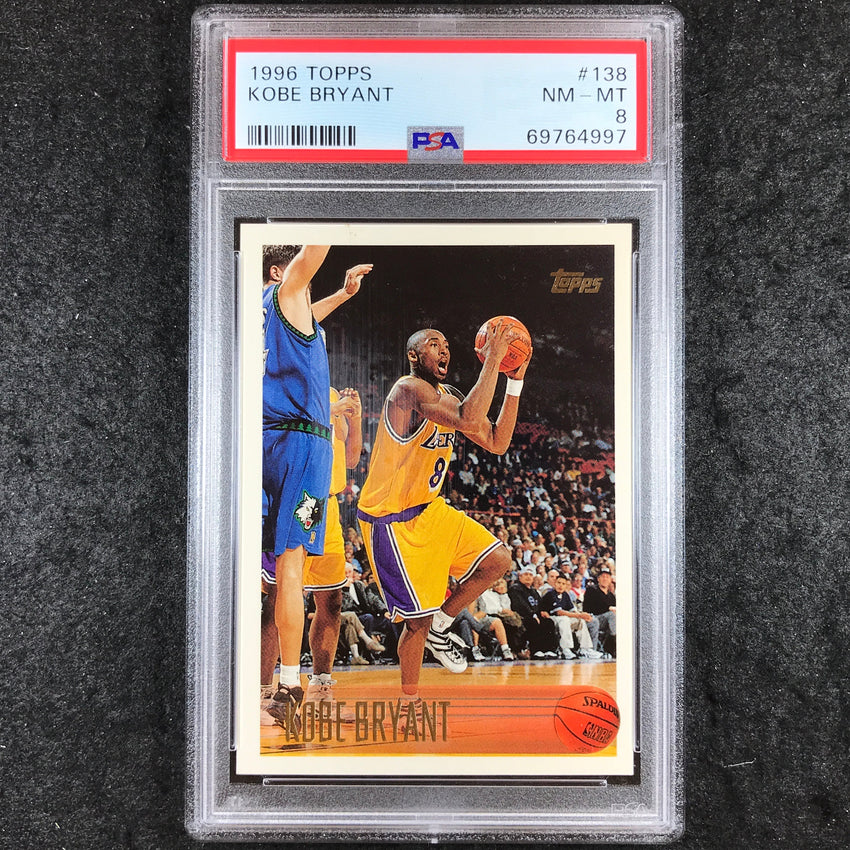 1996 Topps KOBE BRYANT Rookie #138 PSA 8 (997)
