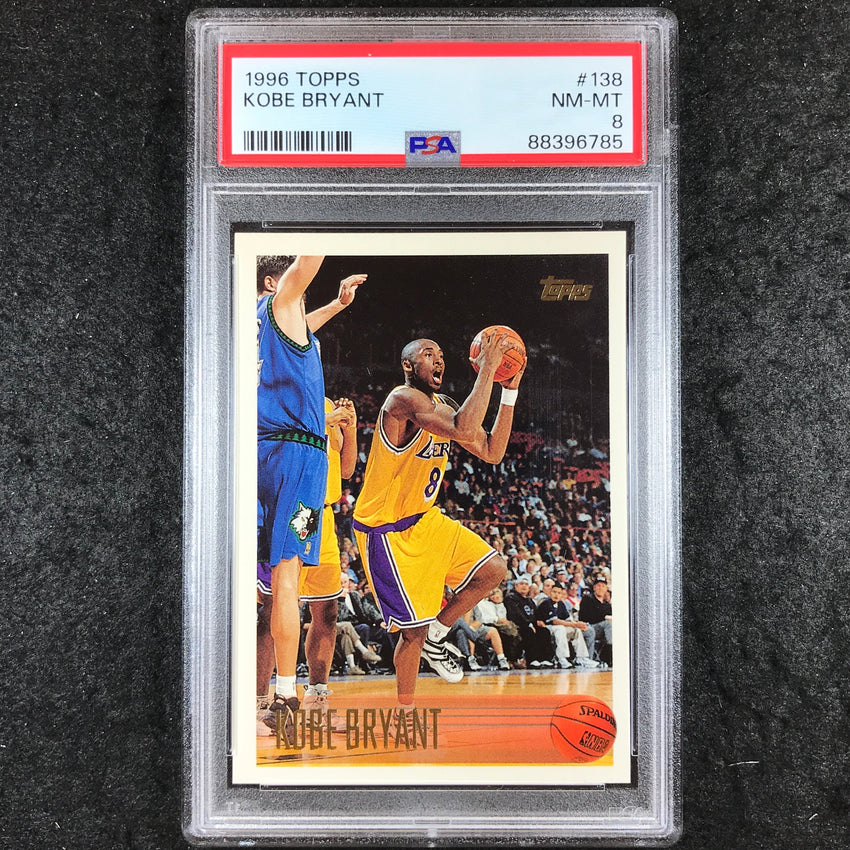 1996 Topps KOBE BRYANT Rookie #138 PSA 8 (785)