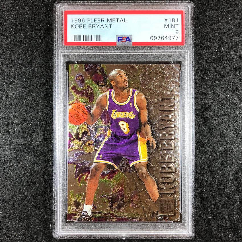 1996 Fleer Metal KOBE BRYANT Rookie #181 PSA 9 (977)