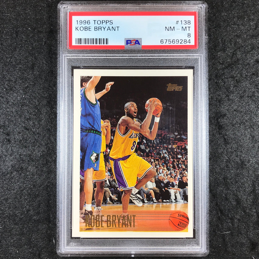 1996 Topps KOBE BRYANT Rookie #138 PSA 8 (284)