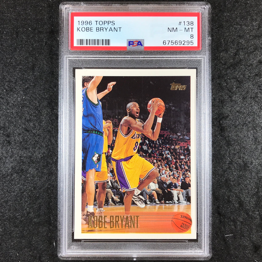 1996 Topps KOBE BRYANT Rookie #138 PSA 8 (295)