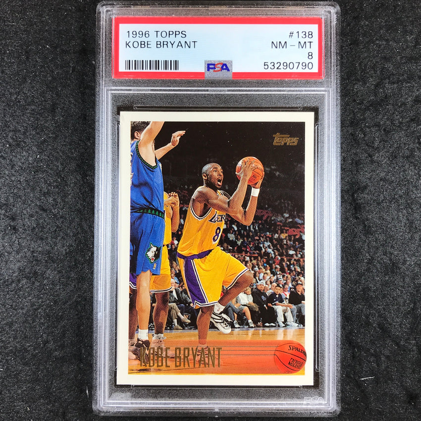 1996 Topps KOBE BRYANT Rookie #138 PSA 8 (790)
