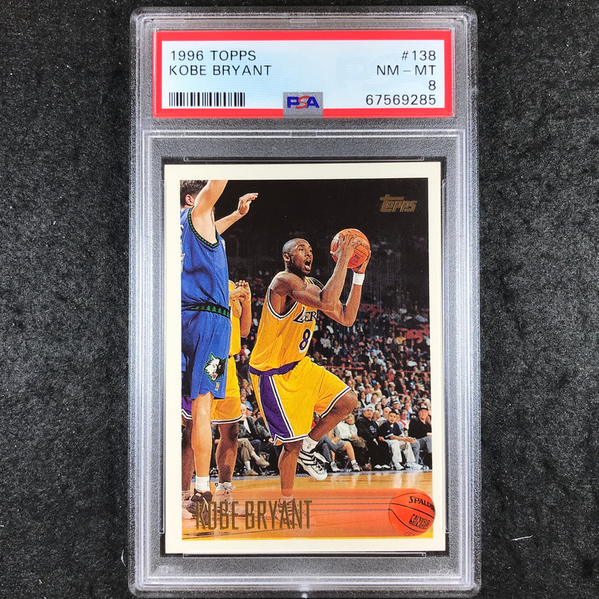 1996 Topps KOBE BRYANT Rookie #138 PSA 8 (285)