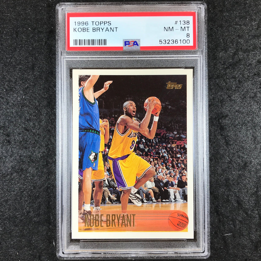 1996 Topps KOBE BRYANT Rookie #138 PSA 8 (100)