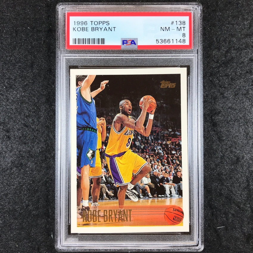 1996 Topps KOBE BRYANT Rookie #138 PSA 8 (148)