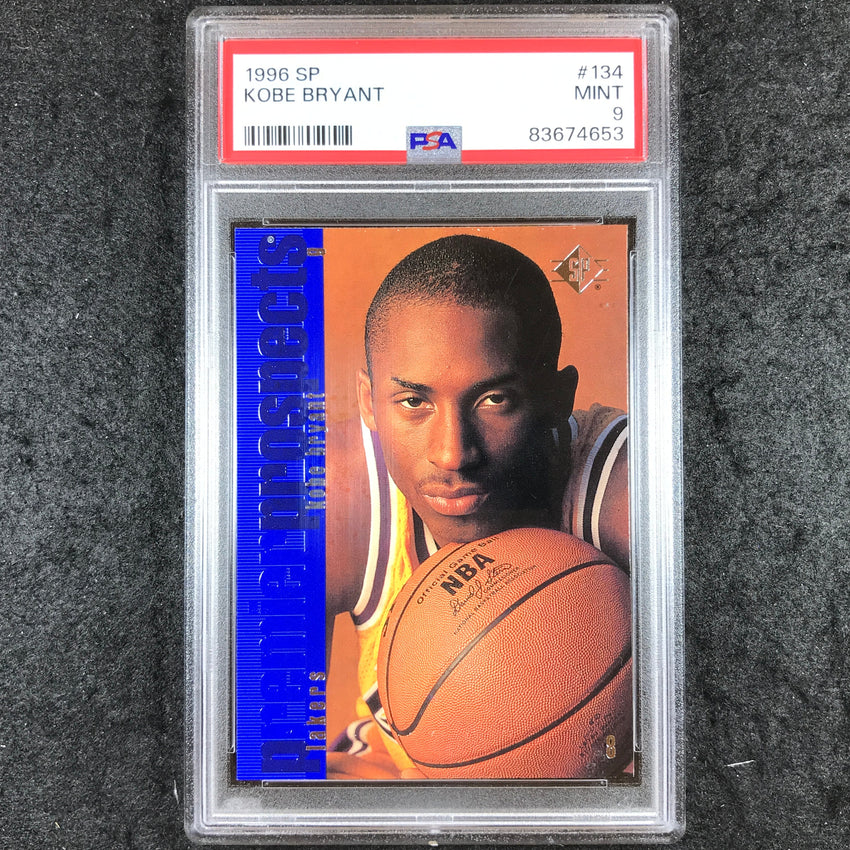 1996 SP KOBE BRYANT Rookie Premier Prospects #134 PSA 9 (653)