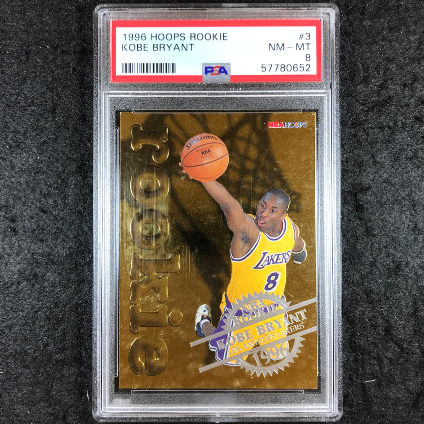 1996 Hoops Rookie KOBE BRYANT #3 PSA 8 (652)
