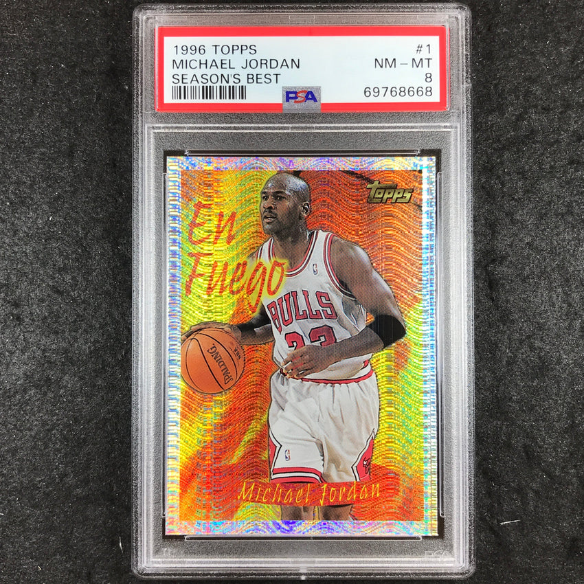 1996 Topps MICHAEL JORDAN Season's Best #1 PSA 8 (668)
