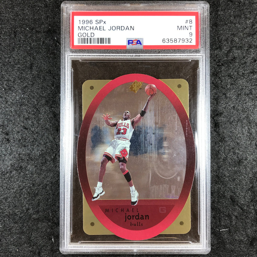 1996 SPx MICHAEL JORDAN Gold Die-Cut #8 PSA 9 (932)