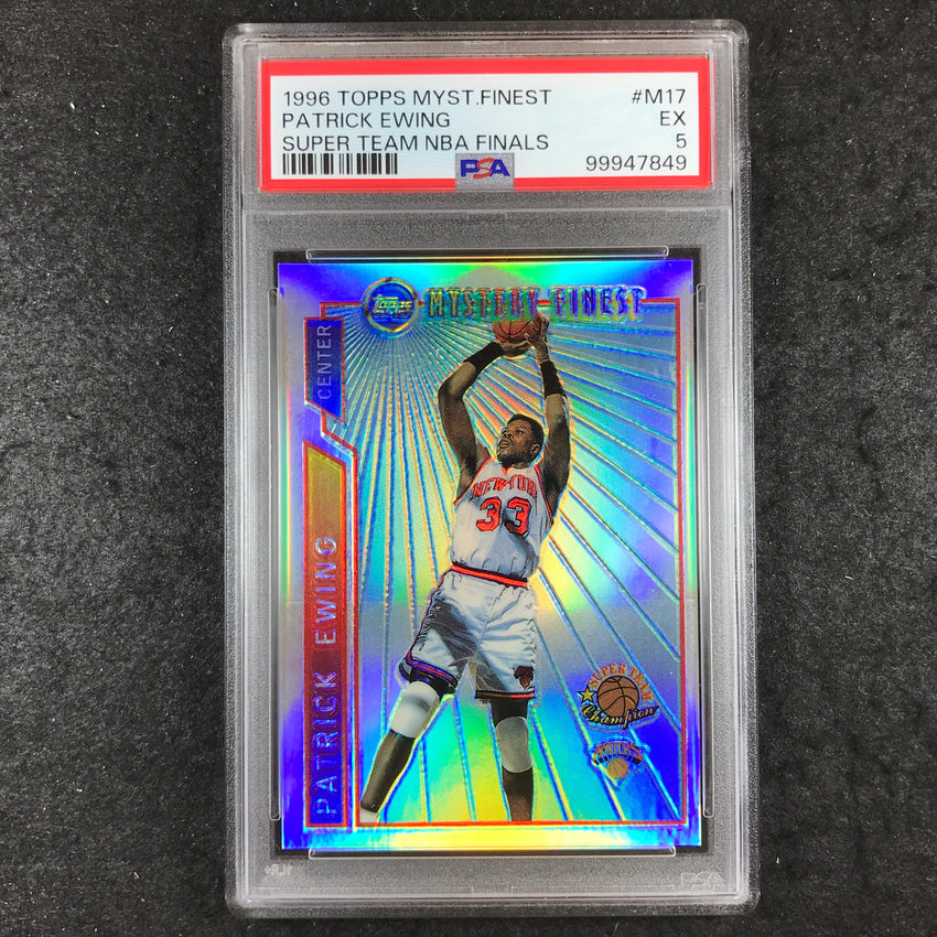 1996 Topps Mystery Finest PATRICK EWING Super Team NBA Finals #M17 PSA 5 (849)