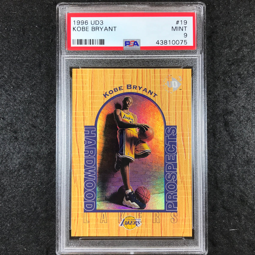 1996 UD3 KOBE BRYANT Rookie Hardwood Prospects #19 PSA 9 (075)