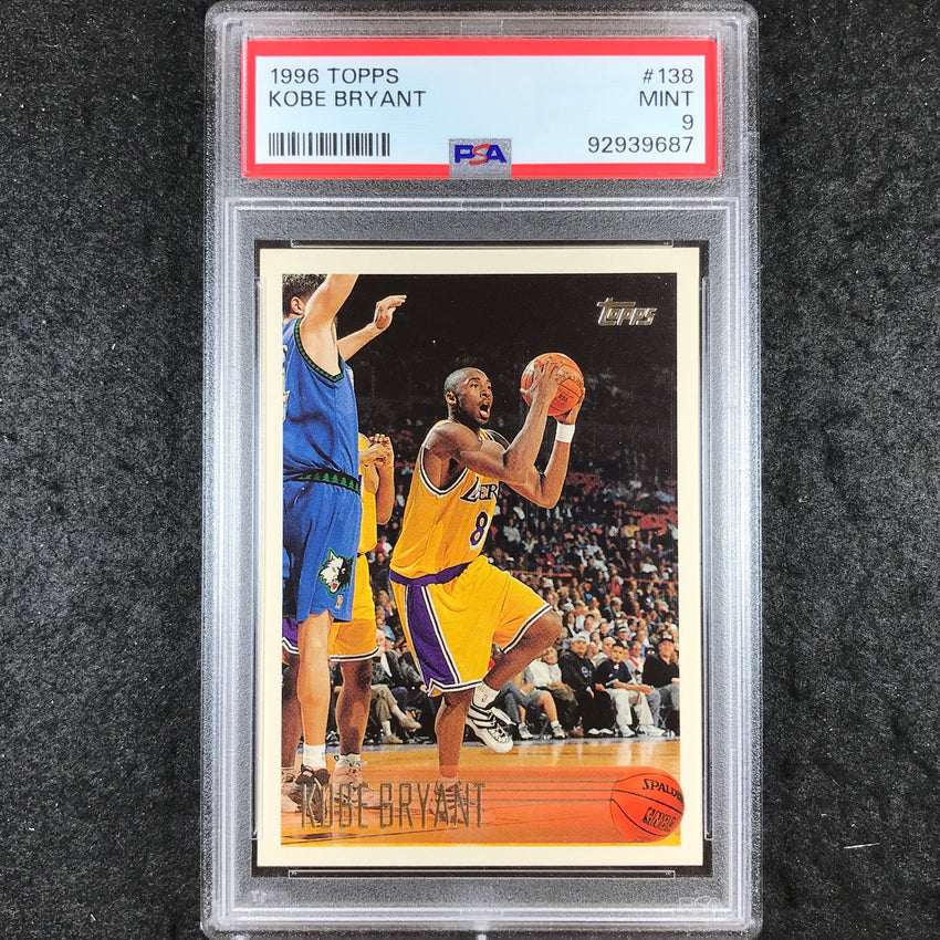 1996 Topps KOBE BRYANT Rookie #138 PSA 9 (687)