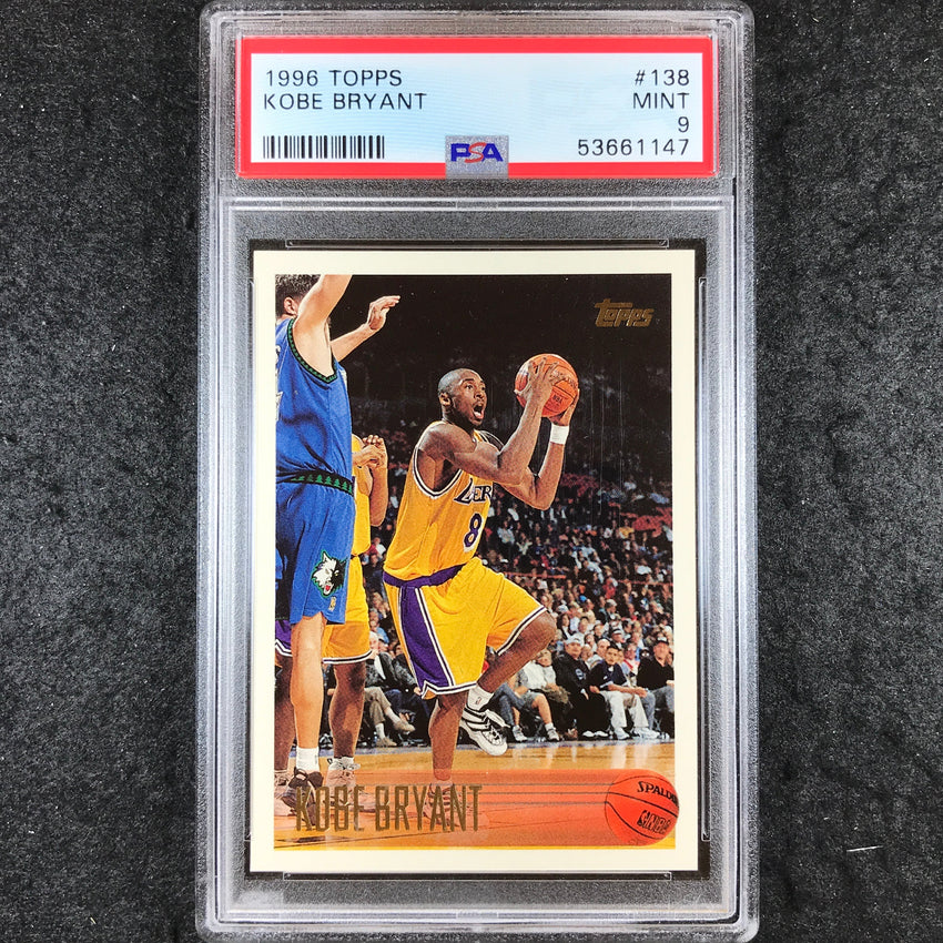 1996 Topps KOBE BRYANT Rookie #138 PSA 9 (147)