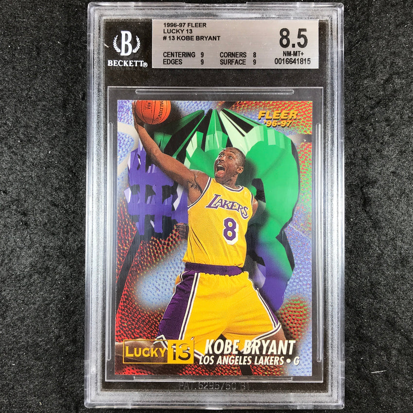 1996-97 Fleer KOBE BRYANT Rookie Lucky 13 #13 BGS 8.5 (815)