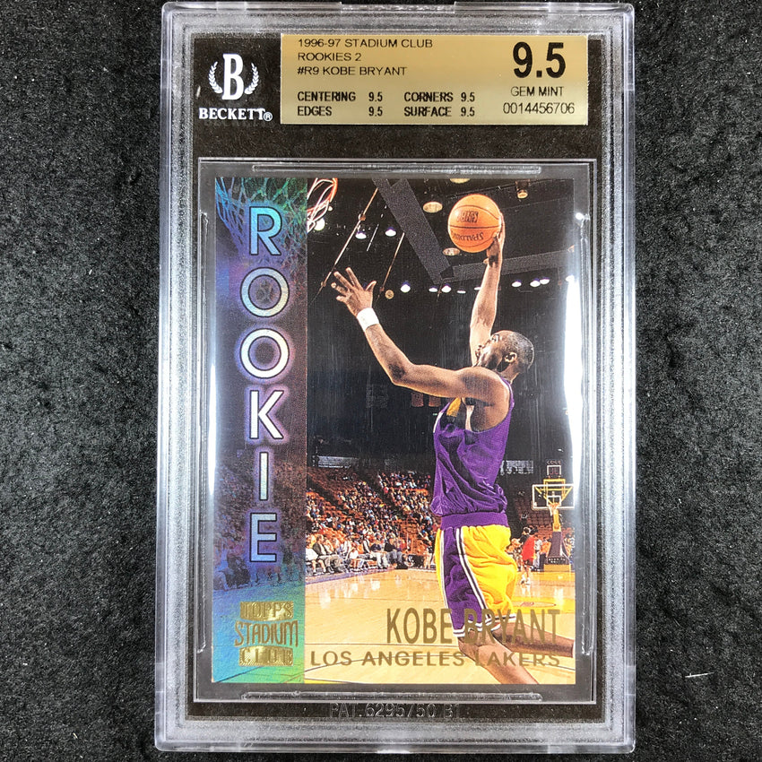 1996-97 Stadium Club KOBE BRYANT Rookies 2 #R9 BGS 9.5 (706)