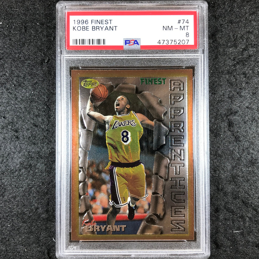 1996 Finest KOBE BRYANT Rookie Apprentices #74 PSA 8 (207)