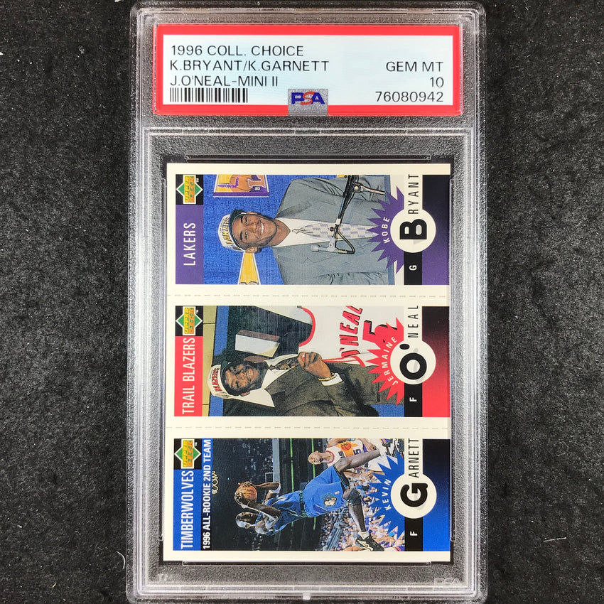 1996 Collector's Choice BRYANT GARNETT O'NEAL Mini II Rookie PSA 10 (942)