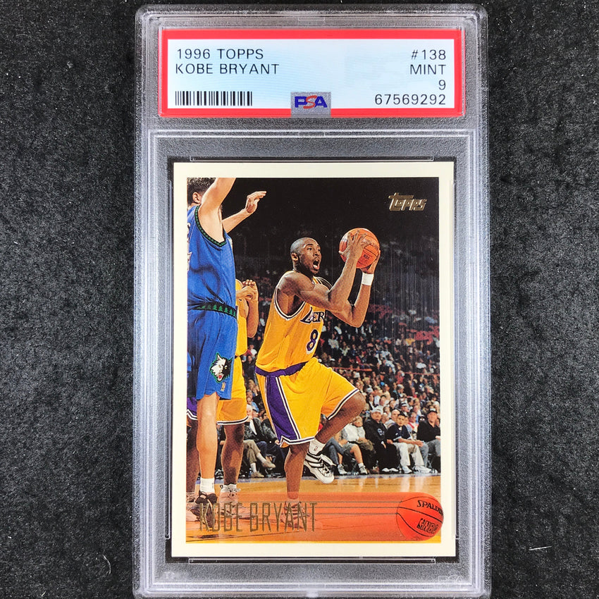 1996 Topps KOBE BRYANT Rookie #138 PSA 9 (292)