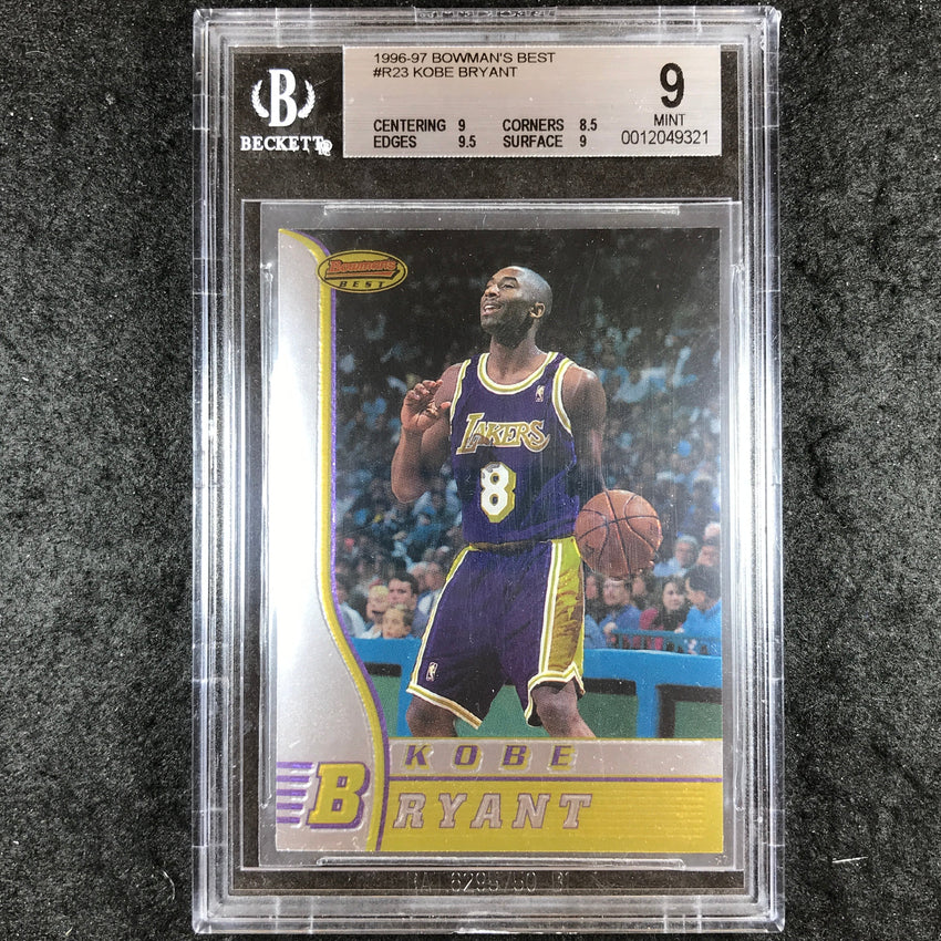 1996-97 Bowman's Best KOBE BRYANT Rookie #R23 BGS 9 (321)