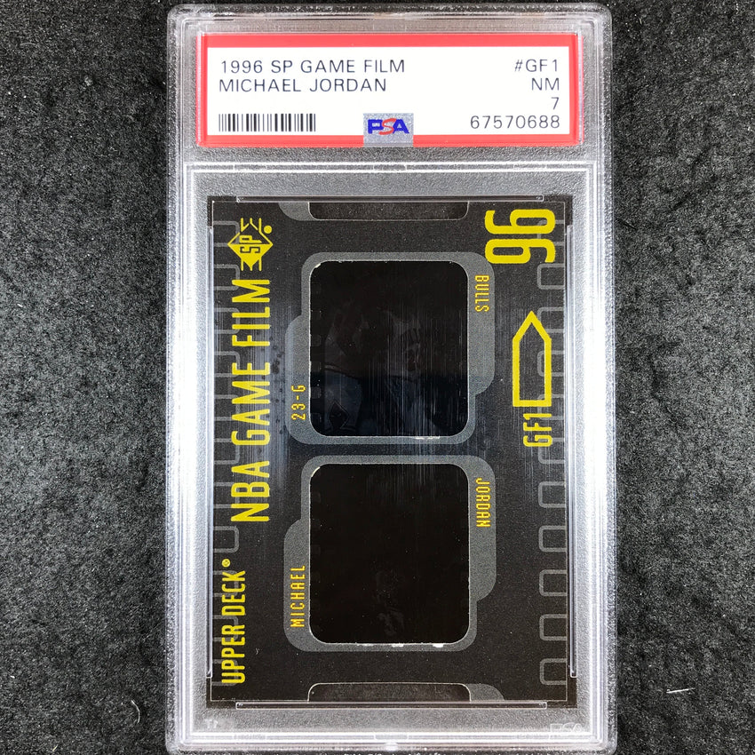 1996 SP Game Film MICHAEL JORDAN NBA Game Film #GF1 PSA 7 (688)