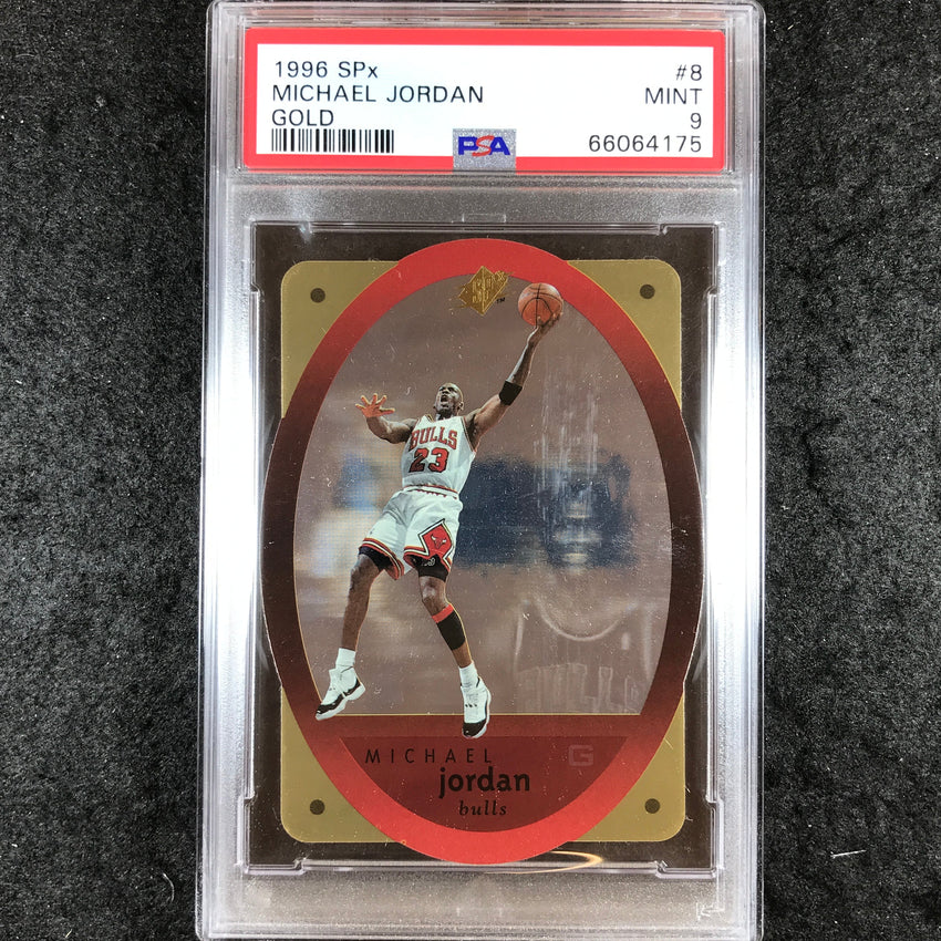 1996 SPx MICHAEL JORDAN Gold Die-Cut #8 PSA 9 (175)