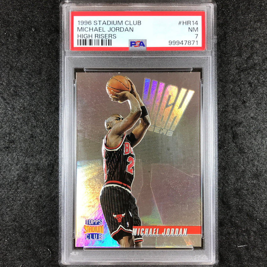 1996 Stadium Club MICHAEL JORDAN High Risers #HR14 PSA 7 (871)