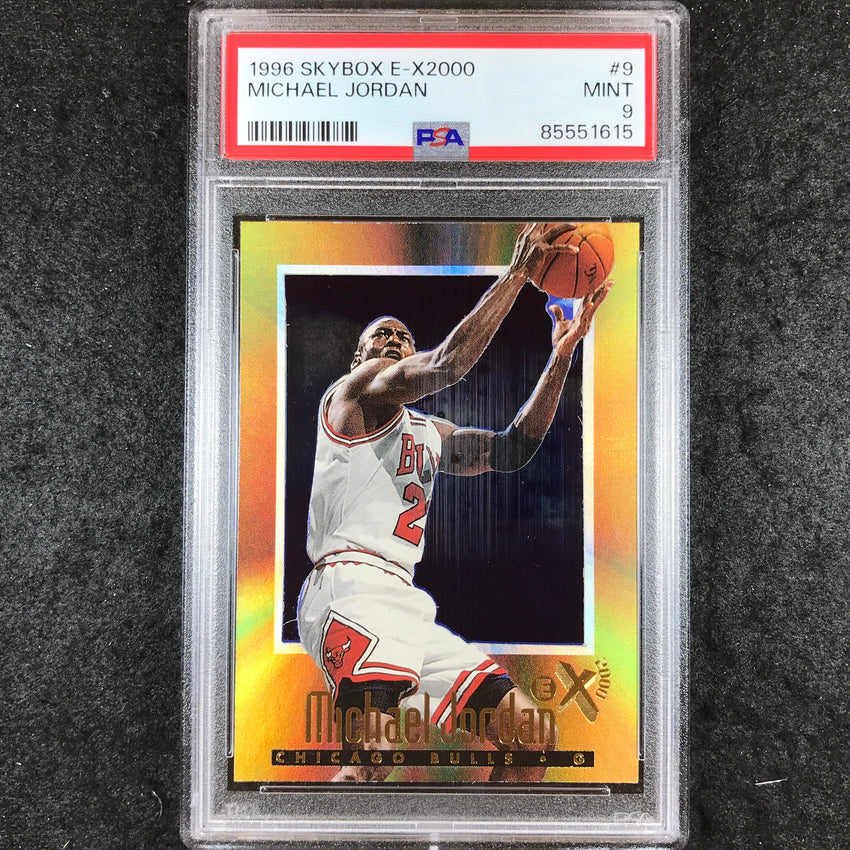 1996 Skybox E-X2000 MICHAEL JORDAN #9 PSA 9 (615)