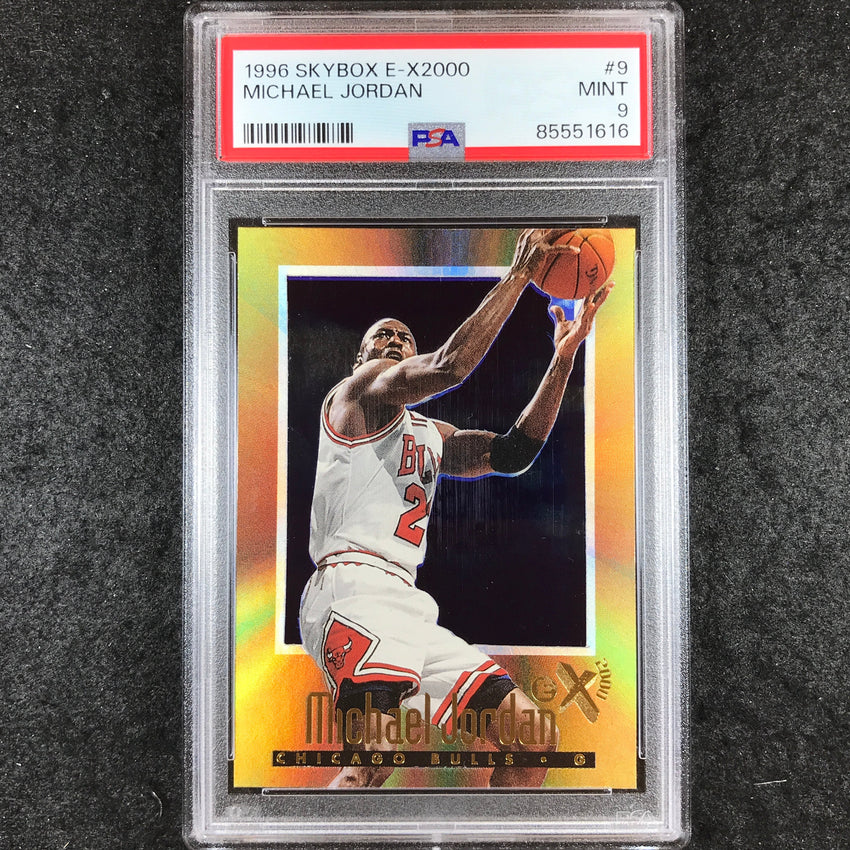 1996 Skybox E-X2000 MICHAEL JORDAN #9 PSA 9 (616)