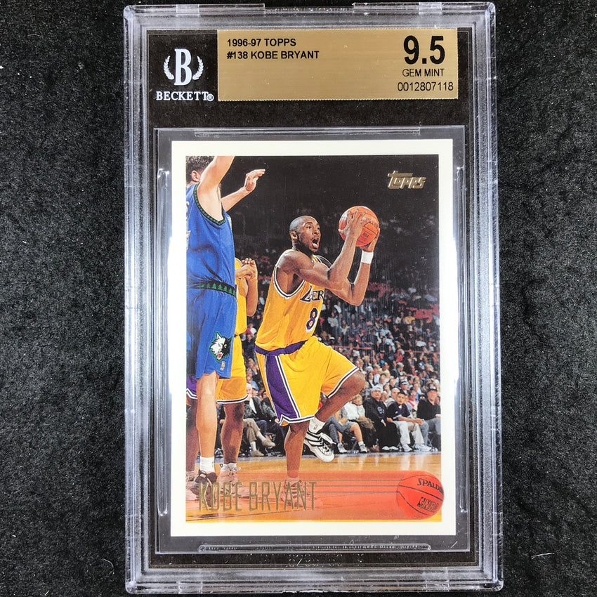1996-97 Topps KOBE BRYANT Rookie #138 BGS 9.5 (118)
