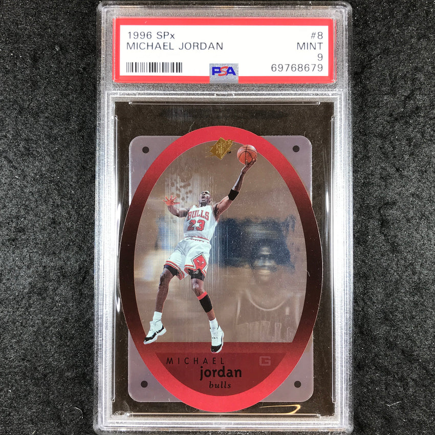 1996 SPx MICHAEL JORDAN Die Cut #8 PSA 9 (679)