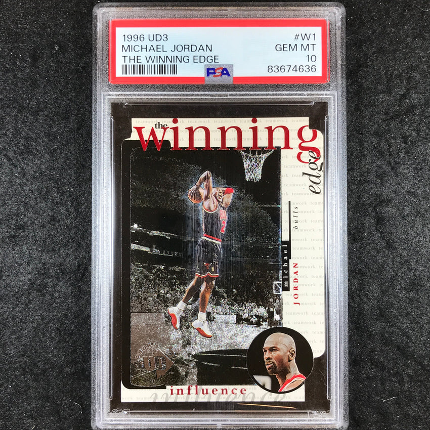 1996 UD3 MICHAEL JORDAN The Winning Edge Die-Cut #W1 PSA 10 (636)