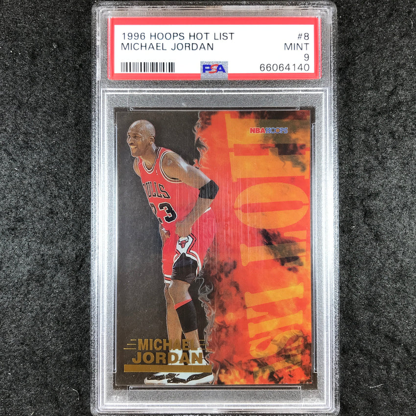 1996 Hoops MICHAEL JORDAN Hot List #8 PSA 9 (140)