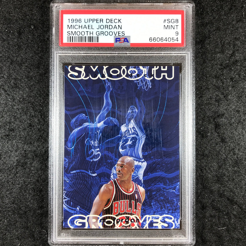 1996 Upper Deck MICHAEL JORDAN Smooth Grooves #SG8 PSA 9 (054)