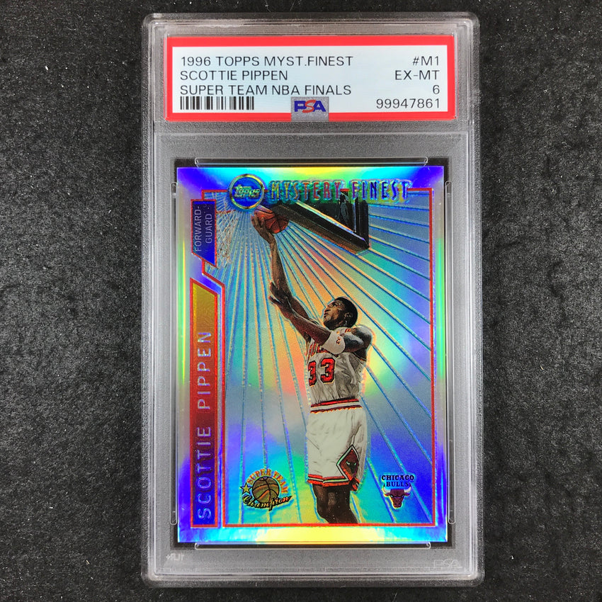 1996 Topps Mystery Finest SCOTTIE PIPPEN Super Team NBA Finals #M1 PSA 6 (861)