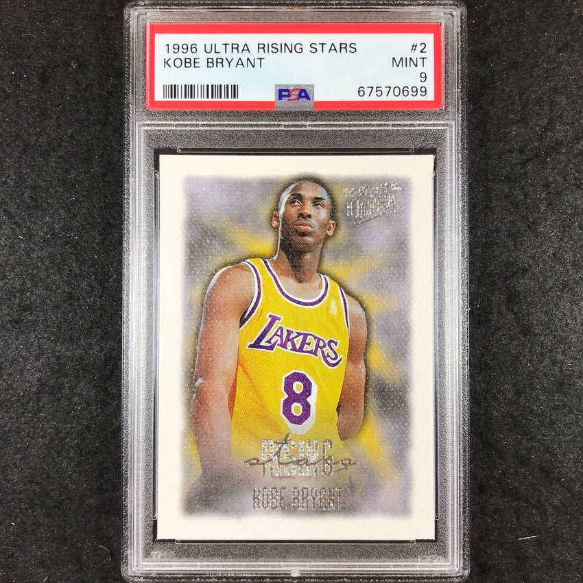 1996 Ultra Rising Stars KOBE BRYANT Rookie #2 PSA 9 (699)