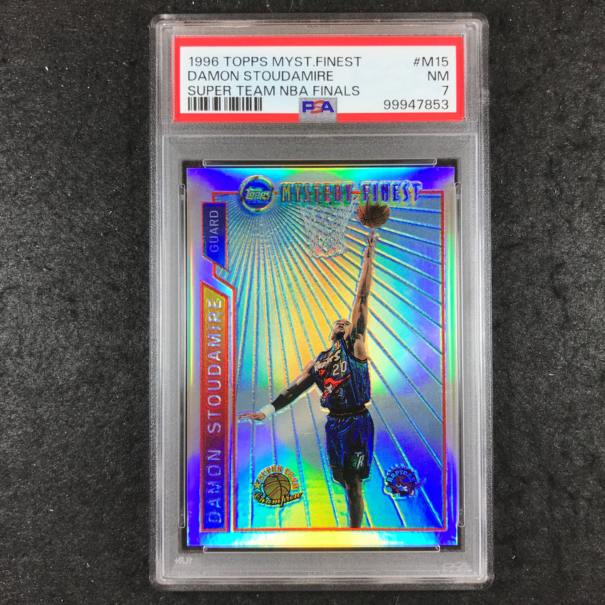 1996 Topps Mystery Finest DAMON STOUDAMIRE Super Team NBA Final #M15 PSA 7 (853)