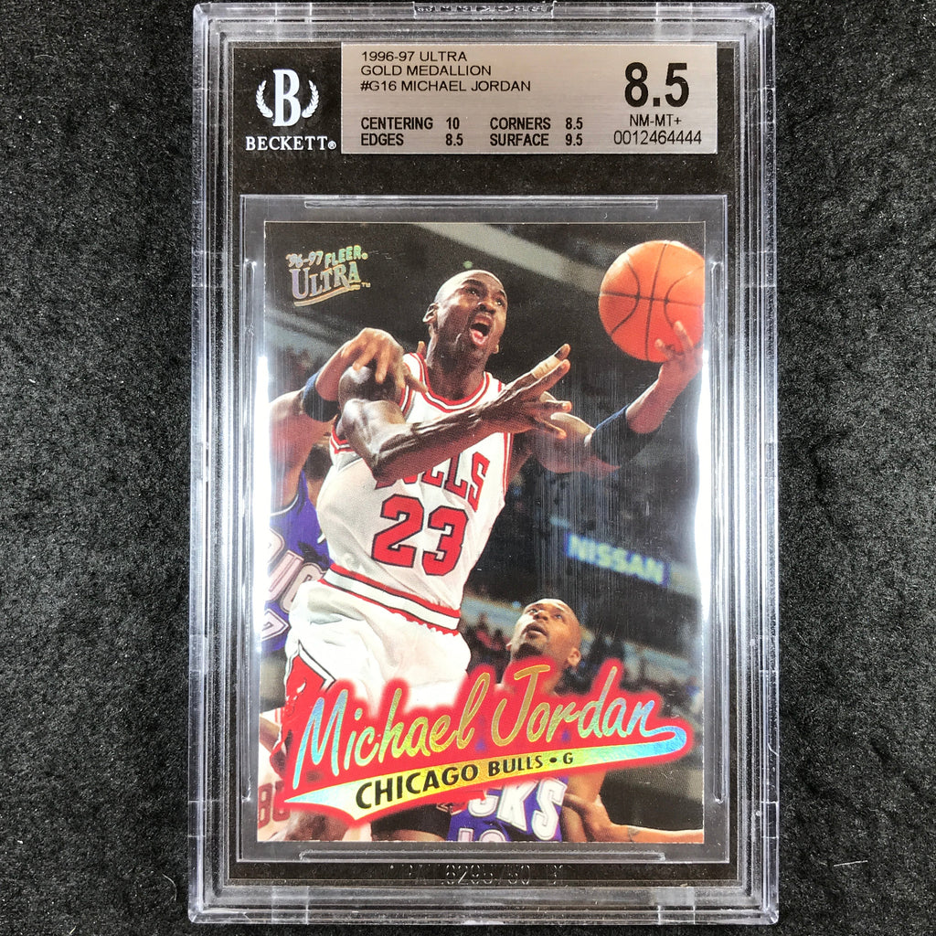 1996-97 Ultra MICHAEL JORDAN Gold Medallion #G16 BGS 8.5 (444