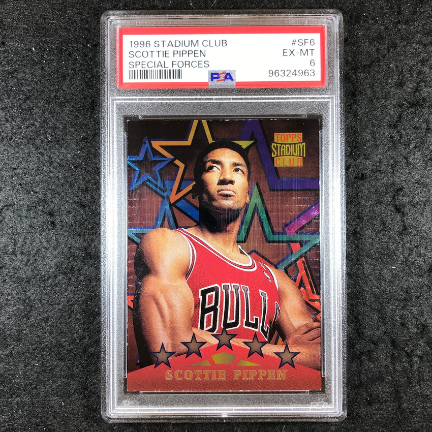 1996 Stadium Club SCOTTIE PIPPEN Special Forces #SF6 PSA 6 (963)