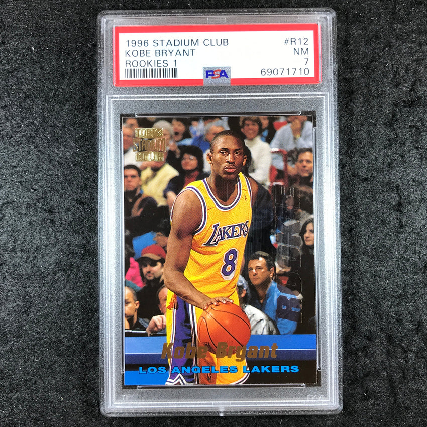 1996 Stadium Club KOBE BRYANT Rookies 1 #R12 PSA 7 (710)