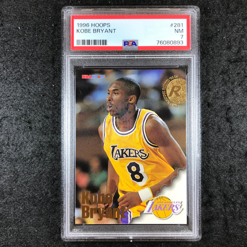 1996 Hoops KOBE BRYANT Rookie #281 PSA 7 (893)
