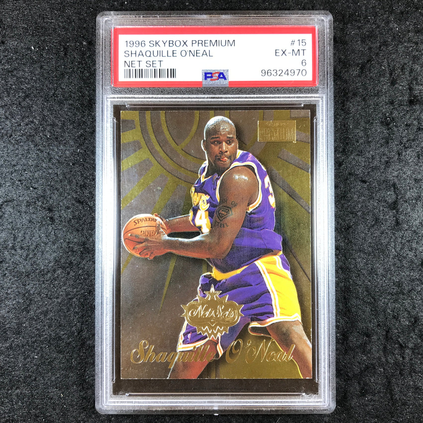 1996 Skybox Premium SHAQUILLE O'NEAL Net Set #15 PSA 6 (970)