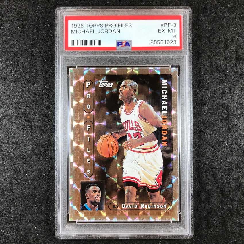 1996 Topps Pro Files MICHAEL JORDAN #PF3 PSA 6 (623)