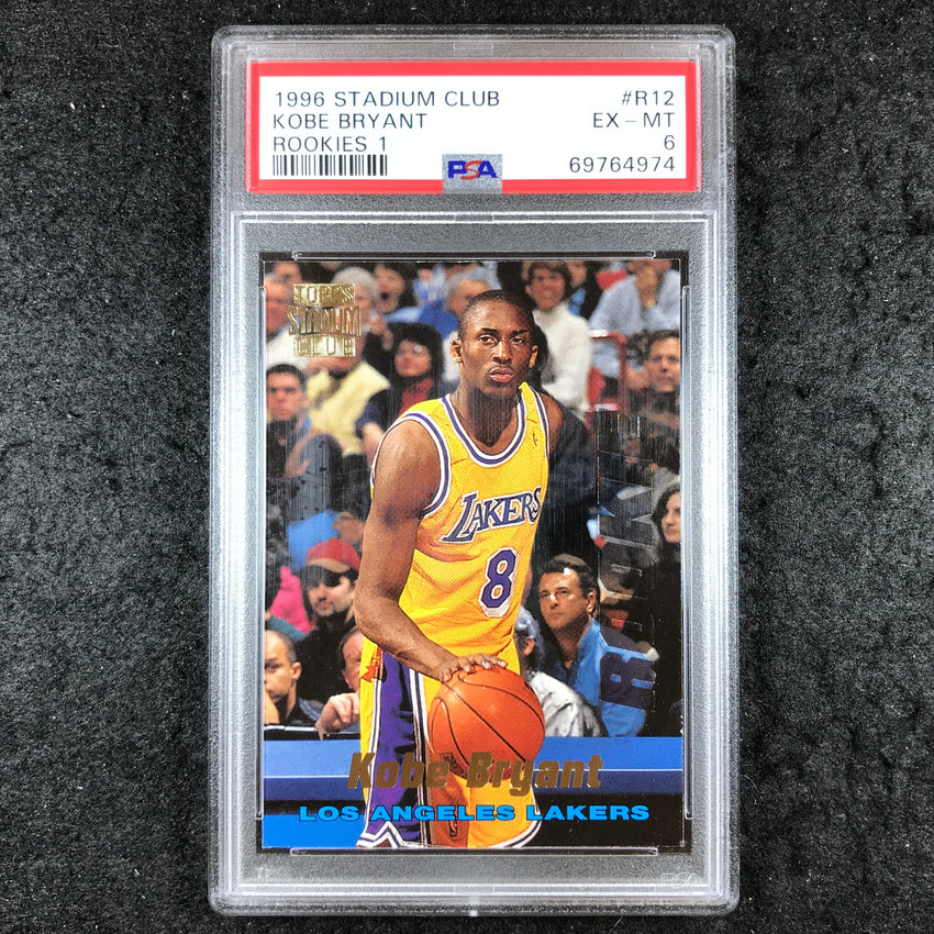 1996 Stadium Club KOBE BRYANT Rookies 1 #R12 PSA 6 (974)