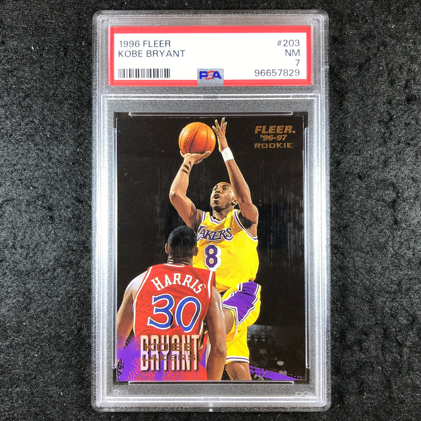 1996 Fleer KOBE BRYANT Rookie #203 PSA 7 (829)
