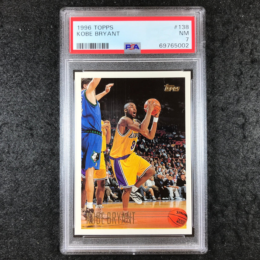 1996 Topps KOBE BRYANT Rookie #138 PSA 7 (002)