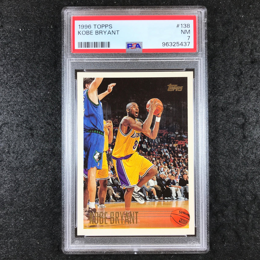 1996 Topps KOBE BRYANT Rookie #138 PSA 7 (437)