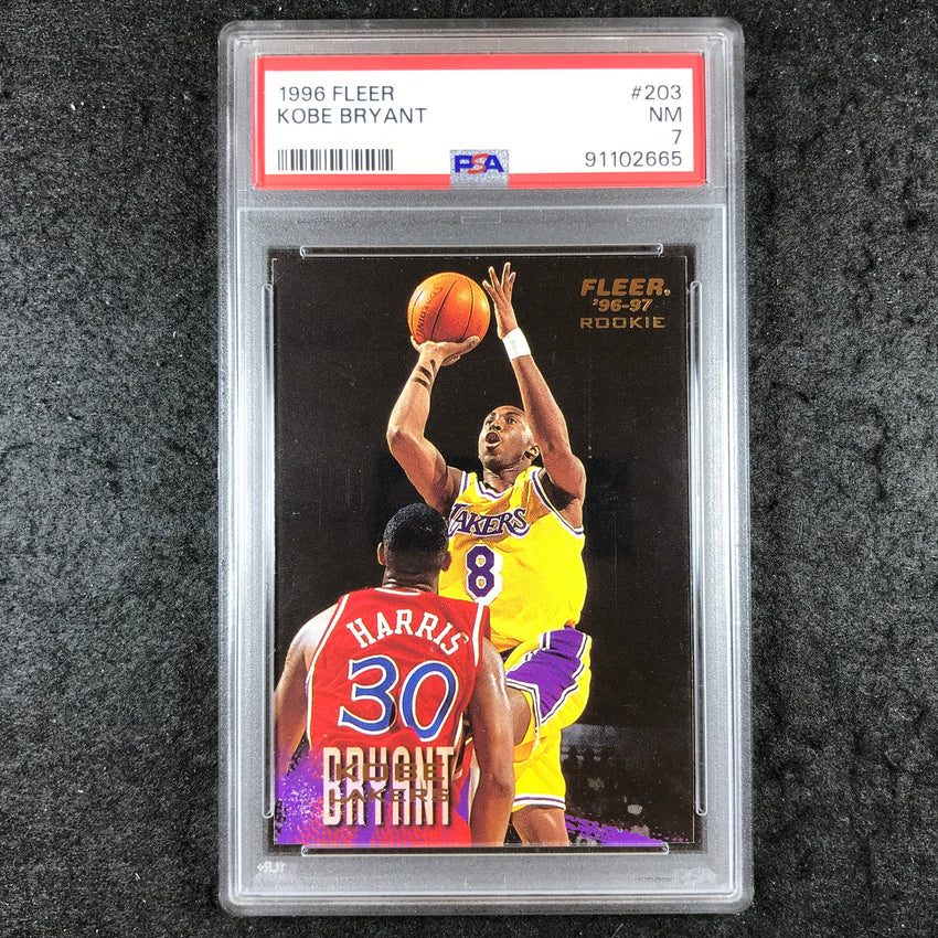 1996 Fleer KOBE BRYANT Rookie #203 PSA 7 (665)