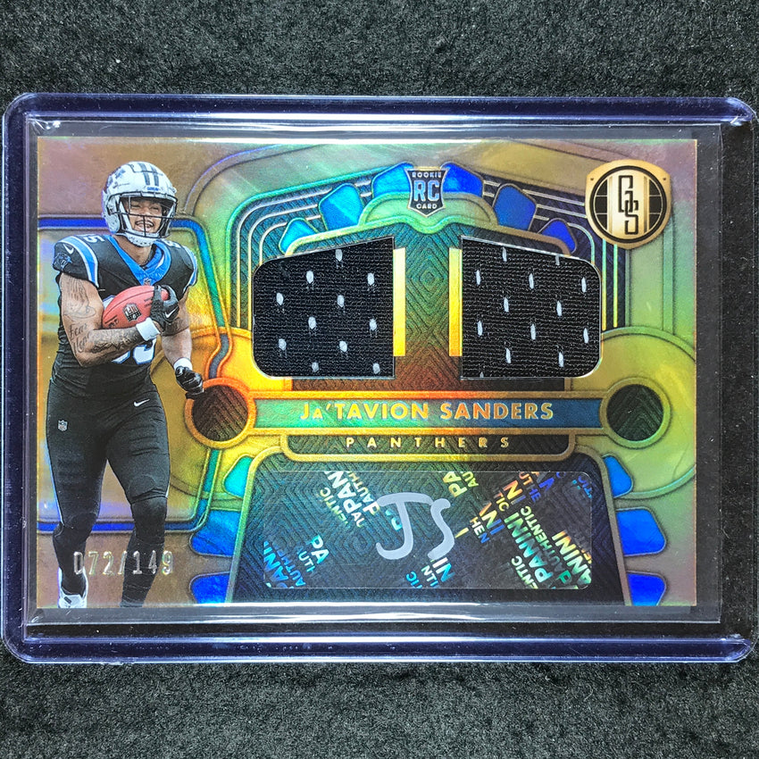 2024 Gold Standard Football JA'TAVION SANDERS Rookie Jersey Auto Double 72/149