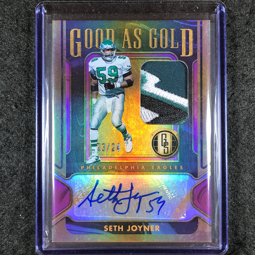 2024 Gold Standard Football SETH JOYNER Good as Gold Patch Auto Rose Gold 23/24