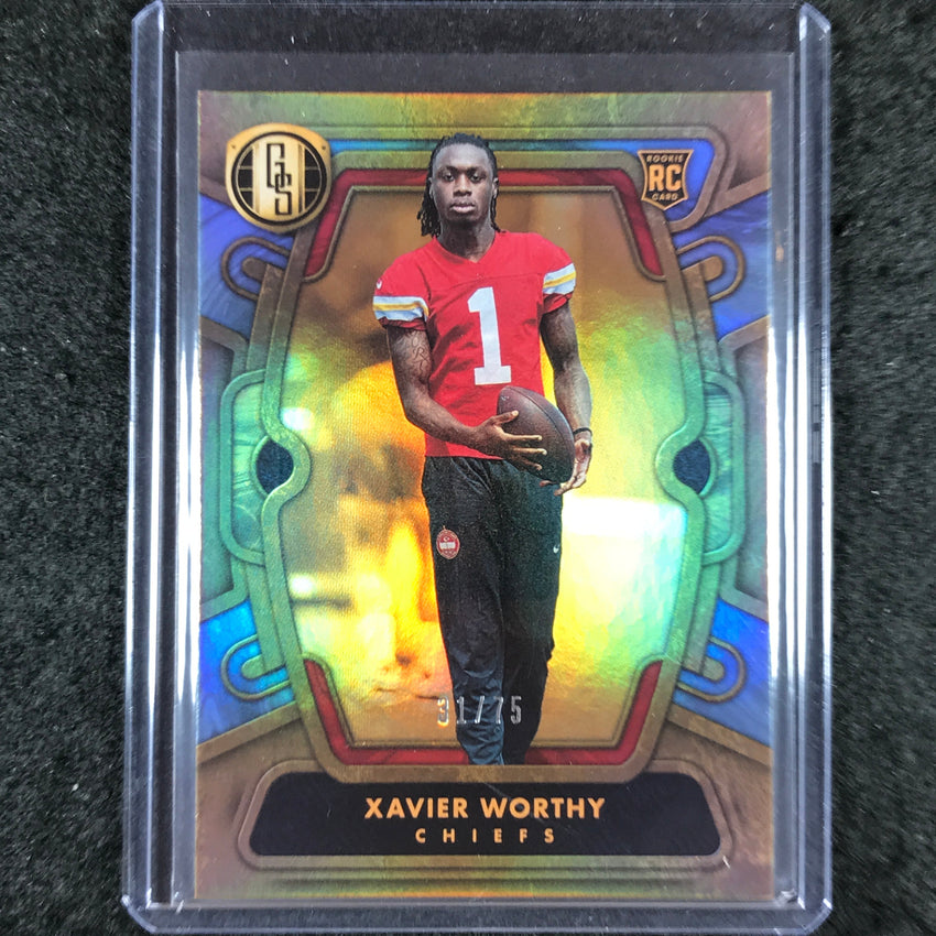 2024 Gold Standard Football XAVIER WORTHY Rookie Base Platinum 31/75 #106